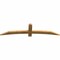 Ekena Millwork Bellingham Rough Sawn Timber Gable Bracket, Western Red Cedar, 72"W x 18"H x 2"D x 4"F, 6/12 Pitch GBW072X18X0204BEL00RWR - alternate 4